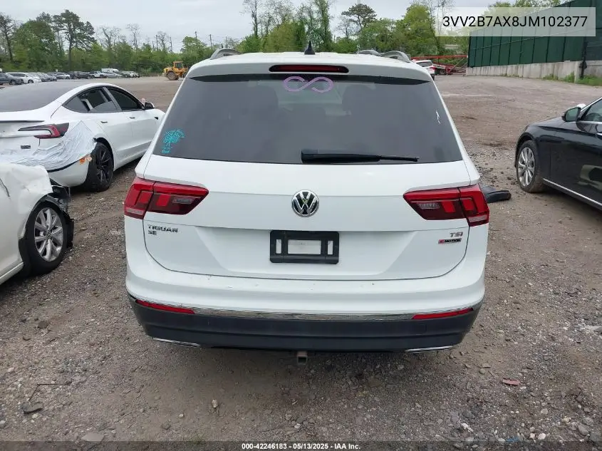 2018 Volkswagen Tiguan 2.0T Se/2.0T Sel VIN: 3VV2B7AX8JM102377 Lot: 42246183