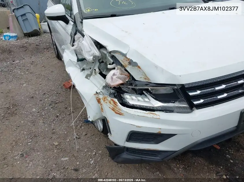 2018 Volkswagen Tiguan 2.0T Se/2.0T Sel VIN: 3VV2B7AX8JM102377 Lot: 42246183