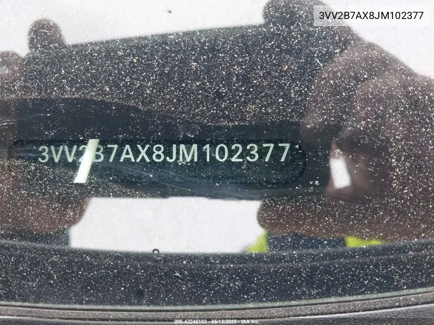 2018 Volkswagen Tiguan 2.0T Se/2.0T Sel VIN: 3VV2B7AX8JM102377 Lot: 42246183