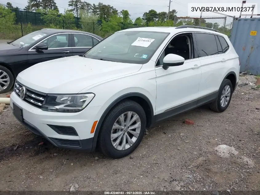 2018 Volkswagen Tiguan 2.0T Se/2.0T Sel VIN: 3VV2B7AX8JM102377 Lot: 42246183