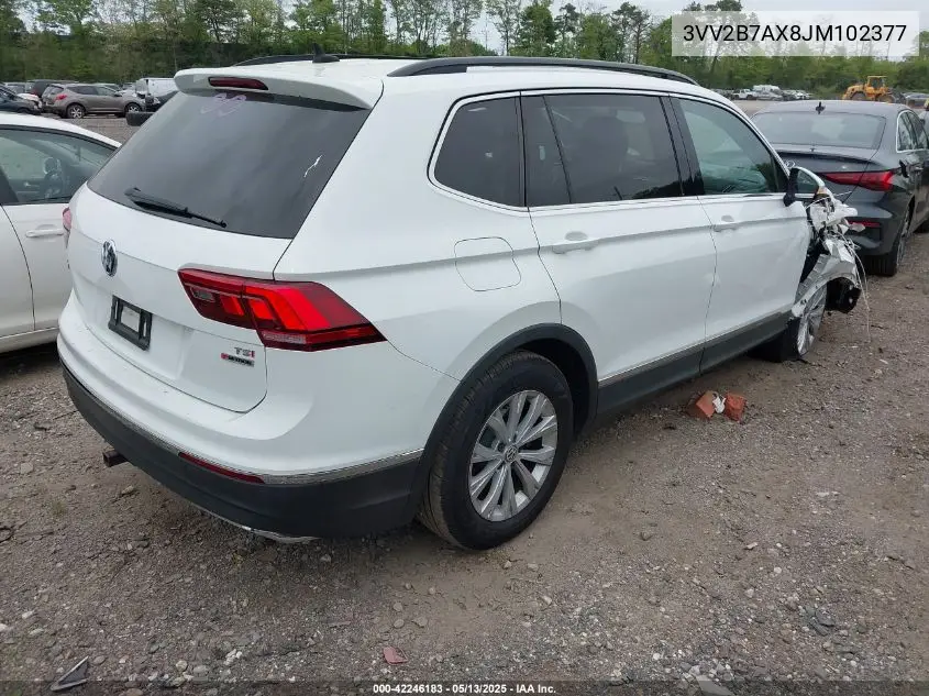 2018 Volkswagen Tiguan 2.0T Se/2.0T Sel VIN: 3VV2B7AX8JM102377 Lot: 42246183