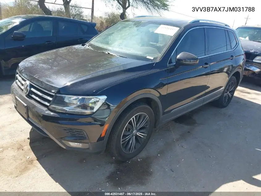 2018 Volkswagen Tiguan 2.0T Se/2.0T Sel VIN: 3VV3B7AX7JM031788 Lot: 42531457