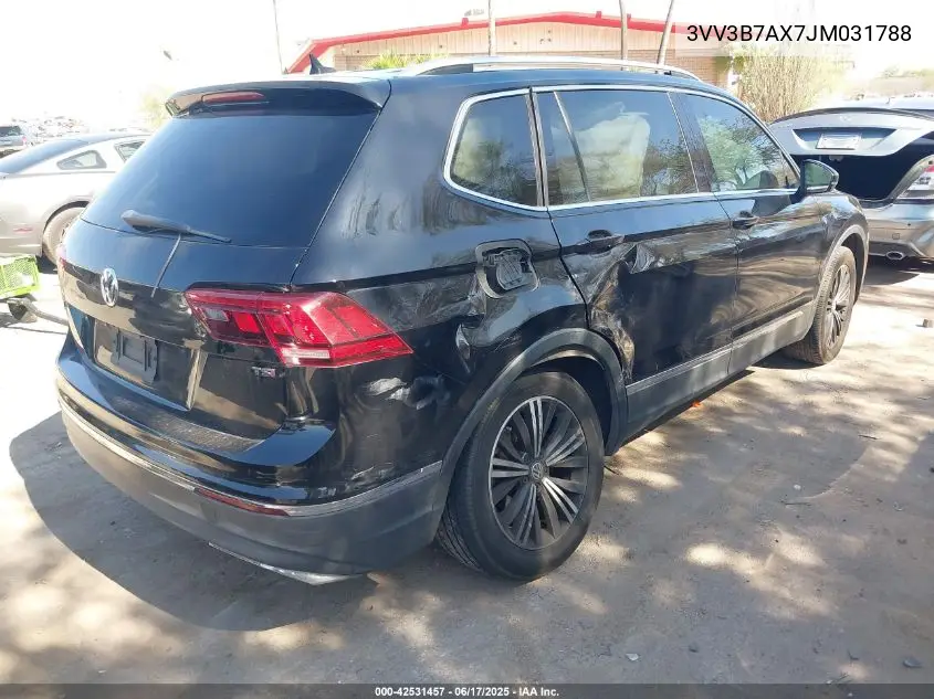 2018 Volkswagen Tiguan 2.0T Se/2.0T Sel VIN: 3VV3B7AX7JM031788 Lot: 42531457