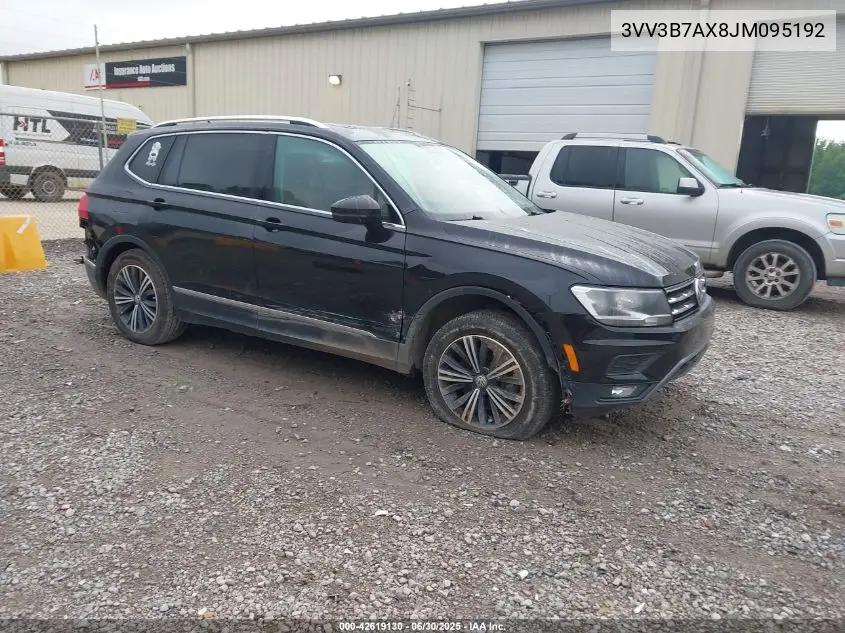 2018 Volkswagen Tiguan 2.0T Se/2.0T Sel VIN: 3VV3B7AX8JM095192 Lot: 42619130