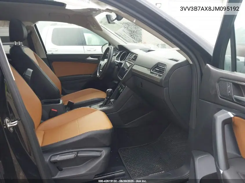 2018 Volkswagen Tiguan 2.0T Se/2.0T Sel VIN: 3VV3B7AX8JM095192 Lot: 42619130