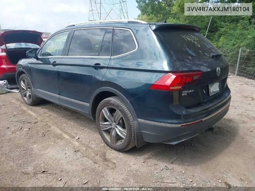 2018 Volkswagen Tiguan 2.0T Sel Premium VIN: 3VV4B7AXXJM180104 Lot: 42629307