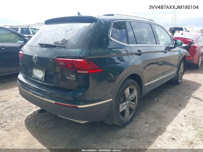 2018 Volkswagen Tiguan 2.0T Sel Premium VIN: 3VV4B7AXXJM180104 Lot: 42629307