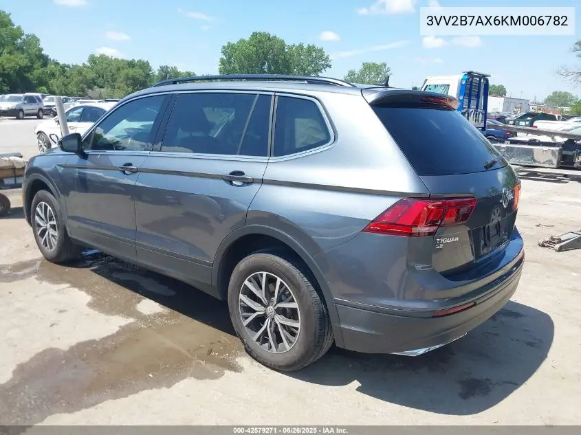 2019 Volkswagen Tiguan 2.0T Se/2.0T Sel/2.0T Sel R-Line/2.0T Sel R-Line Black VIN: 3VV2B7AX6KM006782 Lot: 42579271