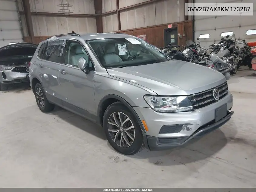 3VV2B7AX8KM173287 2019 Volkswagen Tiguan 2.0T Se/2.0T Sel/2.0T Sel R-Line/2.0T Sel R-Line Black