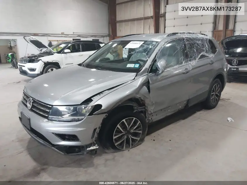 3VV2B7AX8KM173287 2019 Volkswagen Tiguan 2.0T Se/2.0T Sel/2.0T Sel R-Line/2.0T Sel R-Line Black