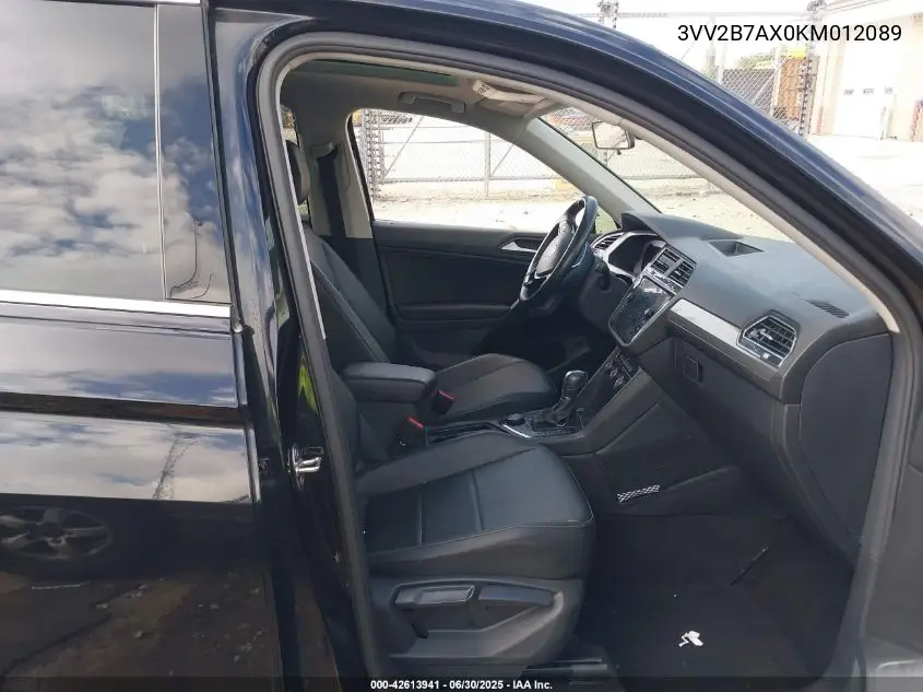2019 Volkswagen Tiguan 2.0T Se/2.0T Sel/2.0T Sel R-Line/2.0T Sel R-Line Black VIN: 3VV2B7AX0KM012089 Lot: 42613941