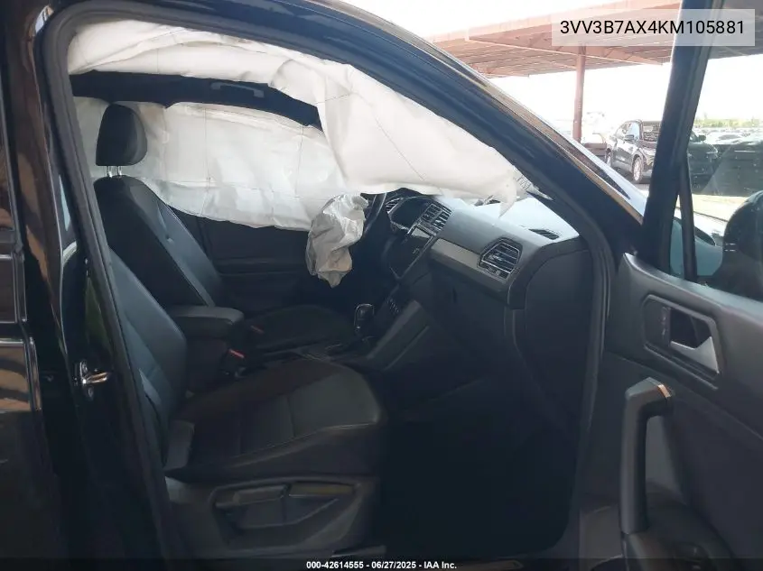 2019 Volkswagen Tiguan 2.0T Se/2.0T Sel/2.0T Sel R-Line/2.0T Sel R-Line Black VIN: 3VV3B7AX4KM105881 Lot: 42614555
