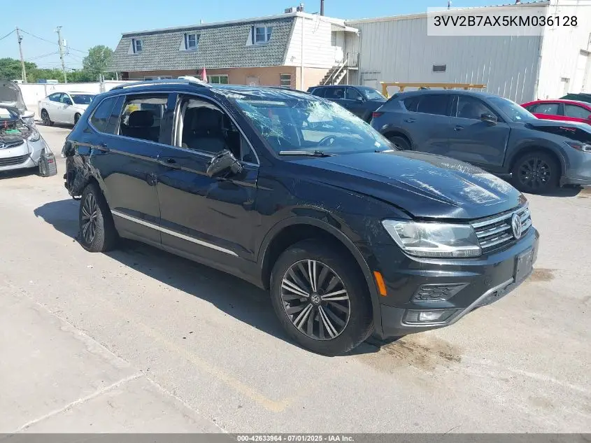 2019 Volkswagen Tiguan 2.0T Se/2.0T Sel/2.0T Sel R-Line/2.0T Sel R-Line Black VIN: 3VV2B7AX5KM036128 Lot: 42633964
