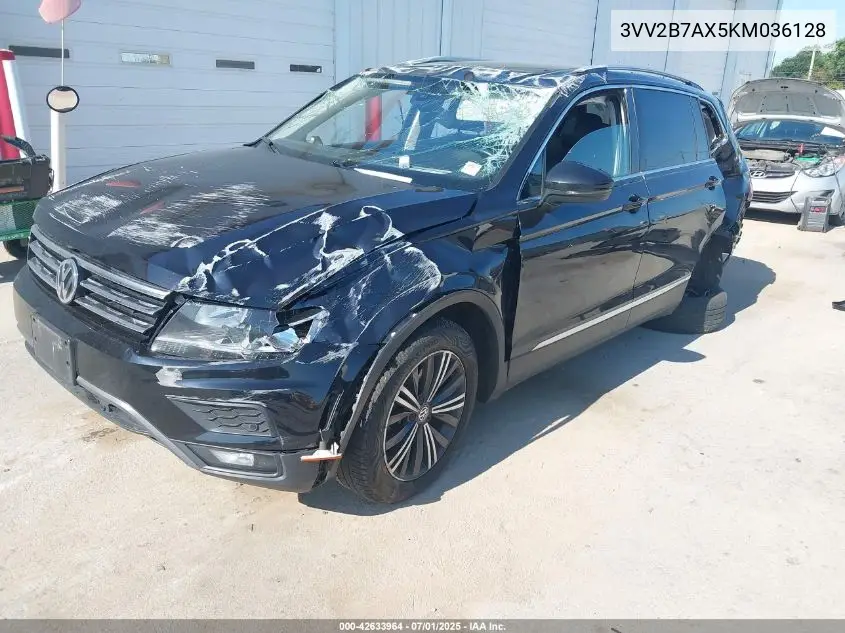 2019 Volkswagen Tiguan 2.0T Se/2.0T Sel/2.0T Sel R-Line/2.0T Sel R-Line Black VIN: 3VV2B7AX5KM036128 Lot: 42633964
