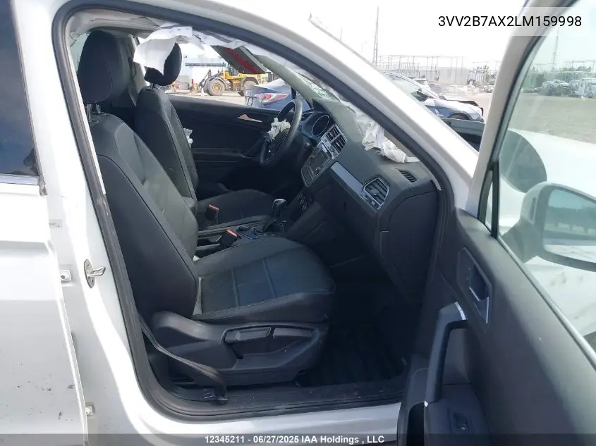 2020 Volkswagen Tiguan Se/Sel VIN: 3VV2B7AX2LM159998 Lot: 12345211