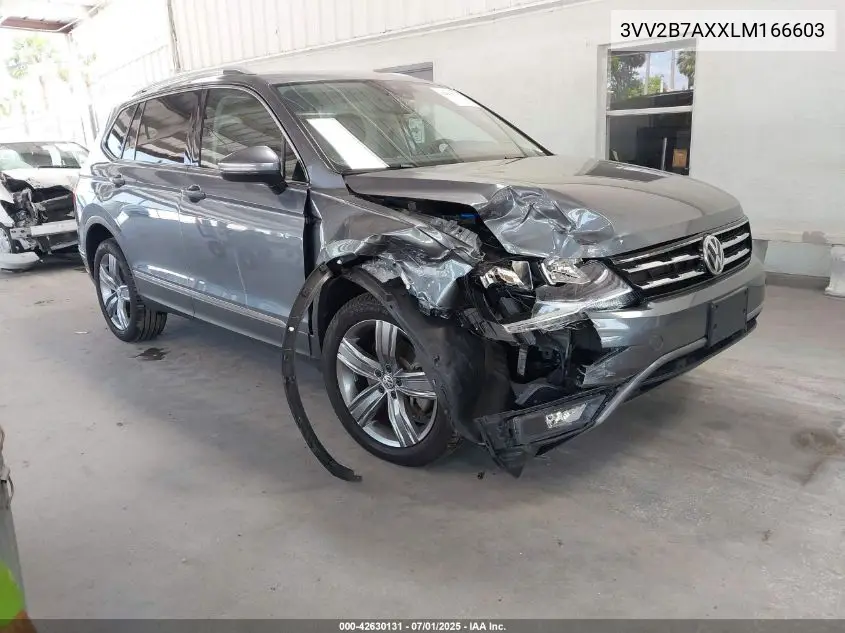 2020 Volkswagen Tiguan 2.0T Se/2.0T Se R-Line Black/2.0T Sel VIN: 3VV2B7AXXLM166603 Lot: 42630131
