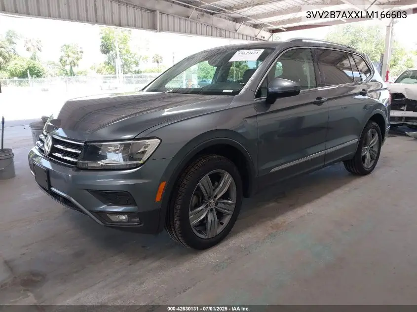 2020 Volkswagen Tiguan 2.0T Se/2.0T Se R-Line Black/2.0T Sel VIN: 3VV2B7AXXLM166603 Lot: 42630131