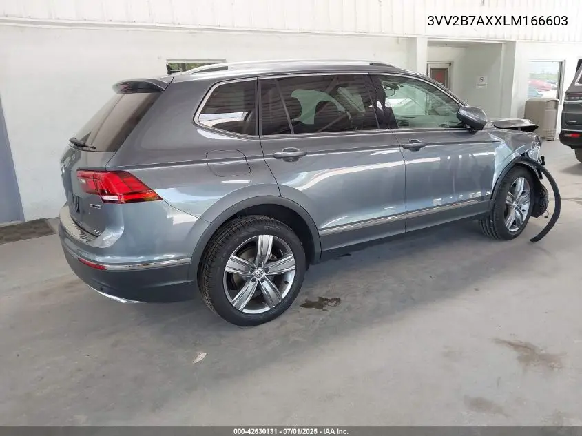 2020 Volkswagen Tiguan 2.0T Se/2.0T Se R-Line Black/2.0T Sel VIN: 3VV2B7AXXLM166603 Lot: 42630131