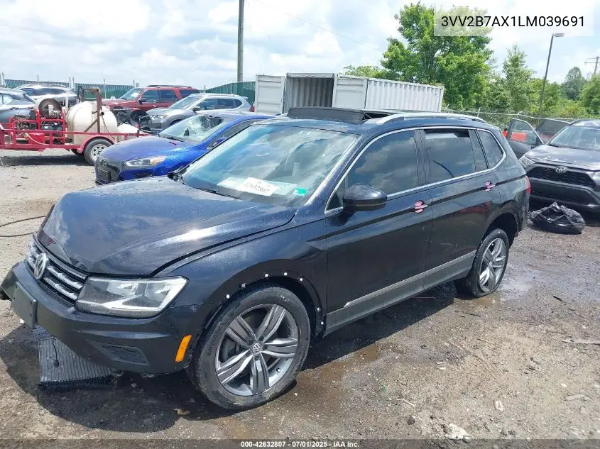 2020 Volkswagen Tiguan 2.0T Se/2.0T Se R-Line Black/2.0T Sel VIN: 3VV2B7AX1LM039691 Lot: 42632807