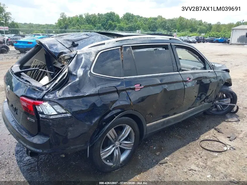 2020 Volkswagen Tiguan 2.0T Se/2.0T Se R-Line Black/2.0T Sel VIN: 3VV2B7AX1LM039691 Lot: 42632807