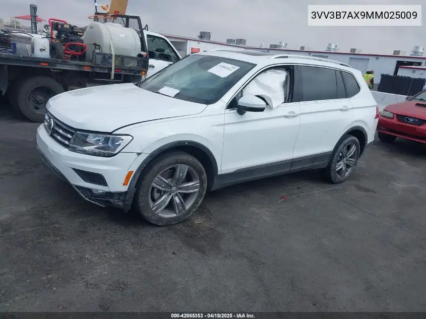 2021 Volkswagen Tiguan 2.0T Se/2.0T Se R-Line Black/2.0T Sel VIN: 3VV3B7AX9MM025009 Lot: 42085353