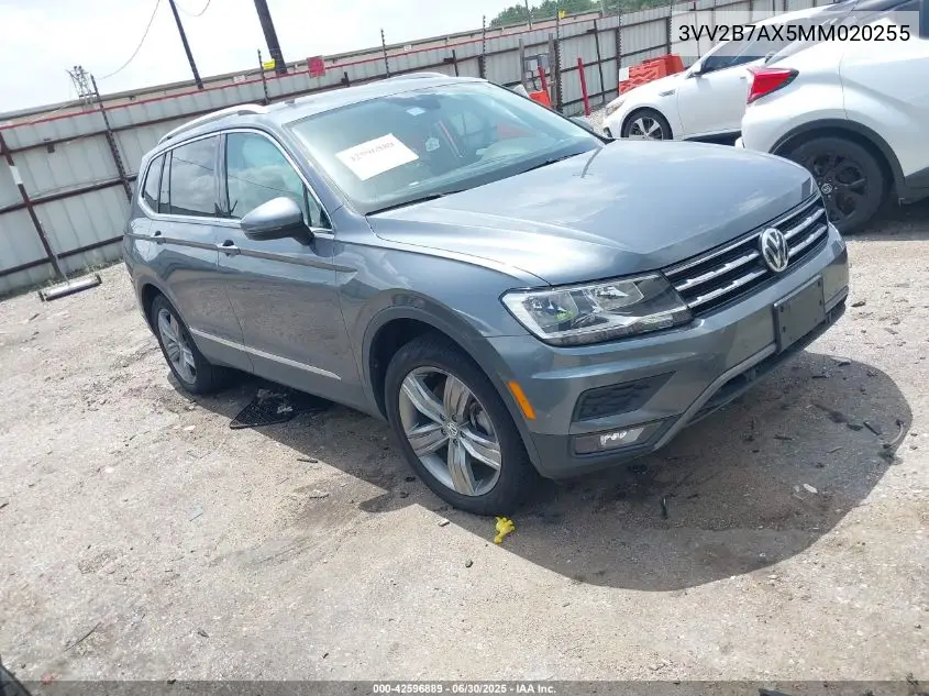 2021 Volkswagen Tiguan 2.0T Se/2.0T Se R-Line Black/2.0T Sel VIN: 3VV2B7AX5MM020255 Lot: 42596889