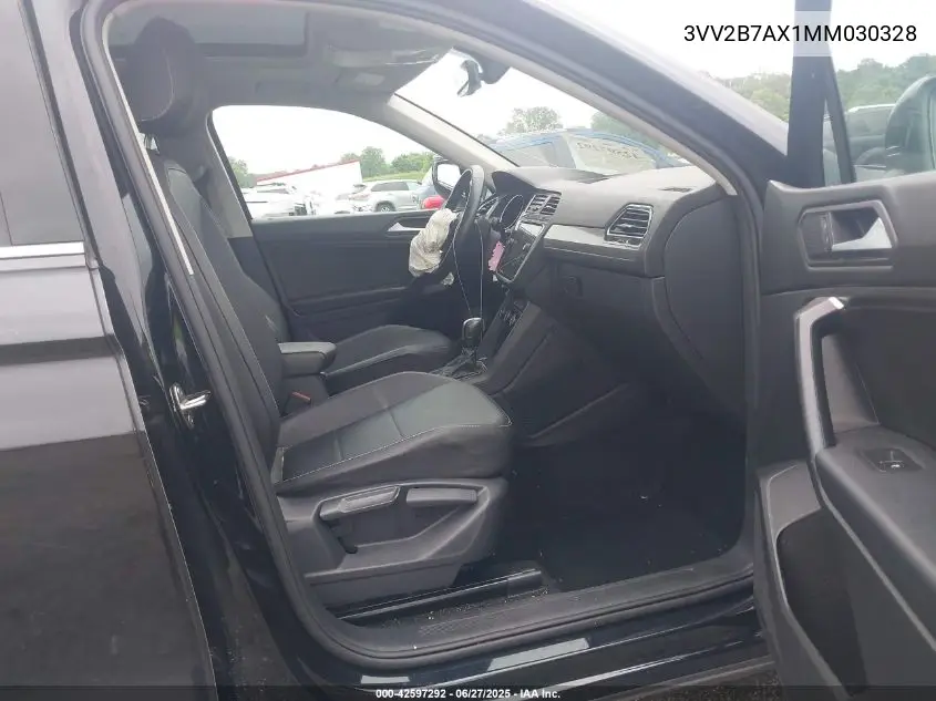 2021 Volkswagen Tiguan 2.0T Se/2.0T Se R-Line Black/2.0T Sel VIN: 3VV2B7AX1MM030328 Lot: 42597292