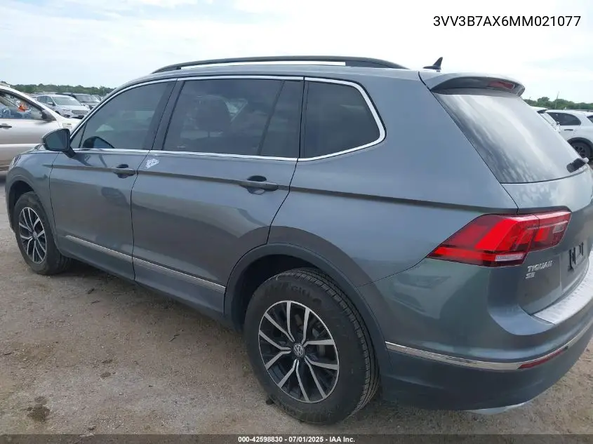 2021 Volkswagen Tiguan 2.0T Se/2.0T Se R-Line Black/2.0T Sel VIN: 3VV3B7AX6MM021077 Lot: 42598830