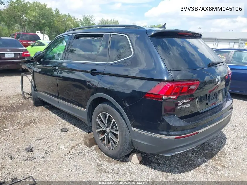 2021 Volkswagen Tiguan 2.0T Se/2.0T Se R-Line Black/2.0T Sel VIN: 3VV3B7AX8MM045106 Lot: 42615167
