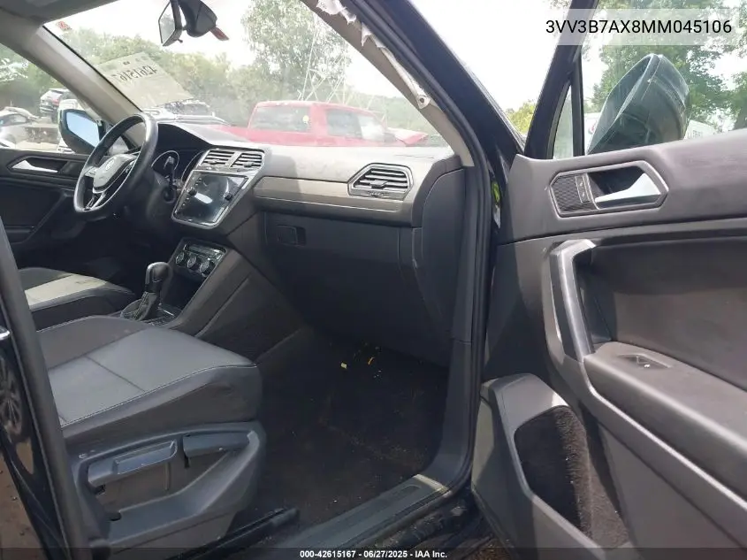 2021 Volkswagen Tiguan 2.0T Se/2.0T Se R-Line Black/2.0T Sel VIN: 3VV3B7AX8MM045106 Lot: 42615167