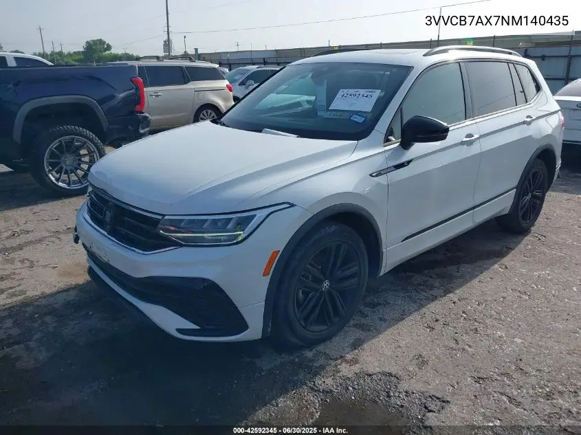 2022 Volkswagen Tiguan 2.0T Se R-Line Black VIN: 3VVCB7AX7NM140435 Lot: 42592345