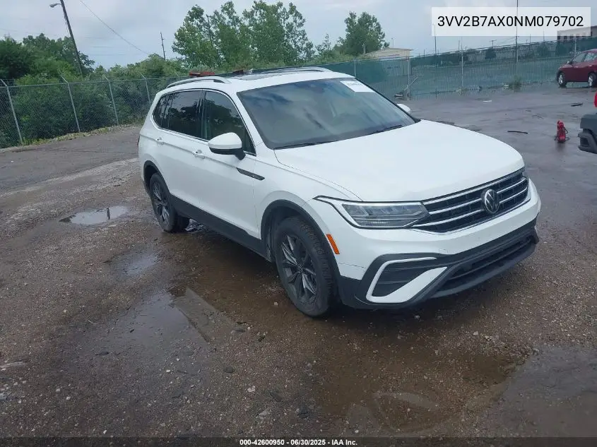 2022 Volkswagen Tiguan 2.0T Se VIN: 3VV2B7AX0NM079702 Lot: 42600950