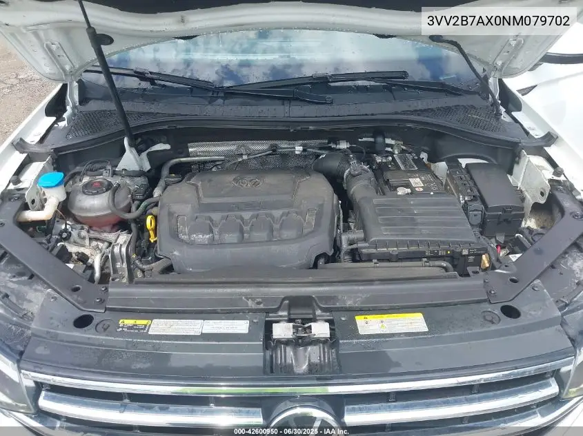2022 Volkswagen Tiguan 2.0T Se VIN: 3VV2B7AX0NM079702 Lot: 42600950
