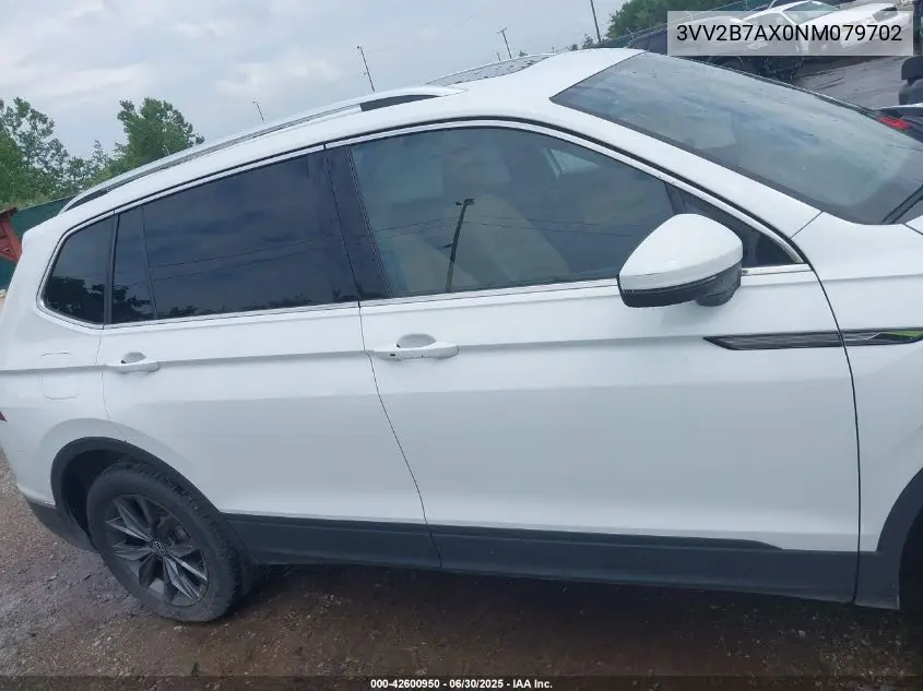 2022 Volkswagen Tiguan 2.0T Se VIN: 3VV2B7AX0NM079702 Lot: 42600950