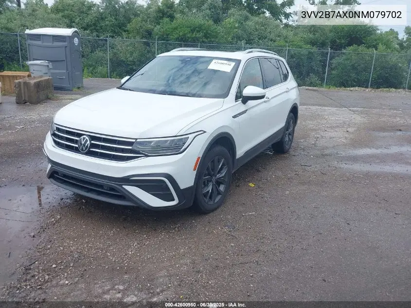 2022 Volkswagen Tiguan 2.0T Se VIN: 3VV2B7AX0NM079702 Lot: 42600950