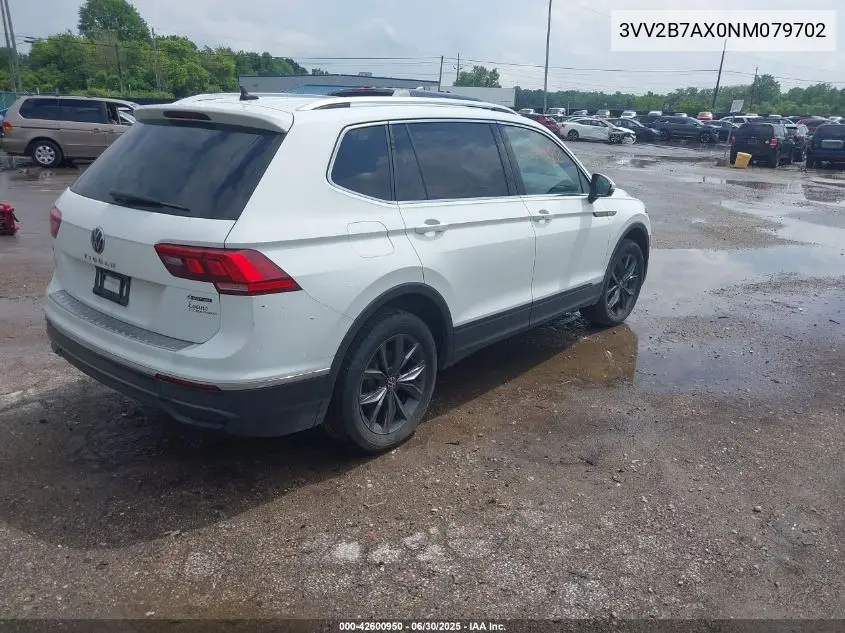 2022 Volkswagen Tiguan 2.0T Se VIN: 3VV2B7AX0NM079702 Lot: 42600950
