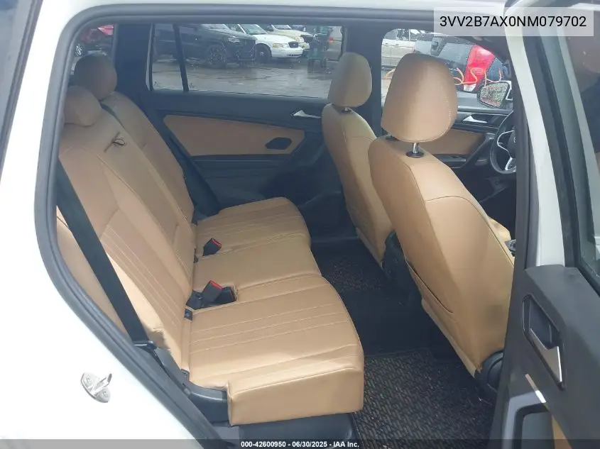 2022 Volkswagen Tiguan 2.0T Se VIN: 3VV2B7AX0NM079702 Lot: 42600950