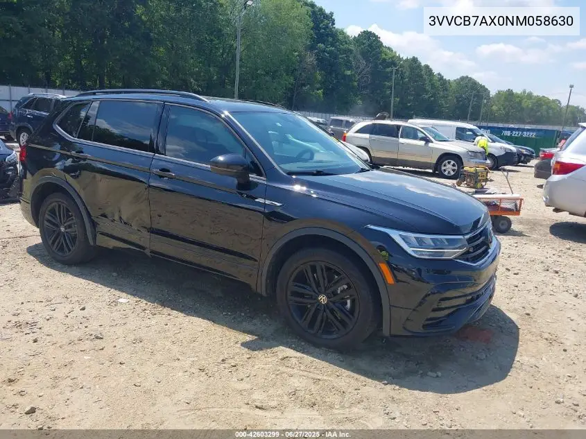 2022 Volkswagen Tiguan 2.0T Se R-Line Black VIN: 3VVCB7AX0NM058630 Lot: 42603299
