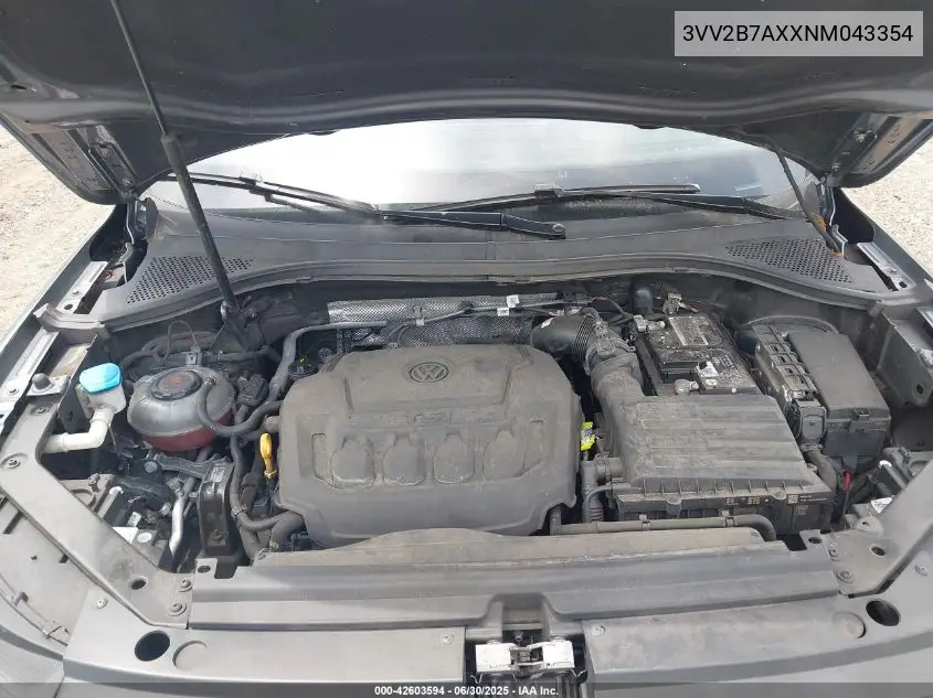 2022 Volkswagen Tiguan 2.0T Se VIN: 3VV2B7AXXNM043354 Lot: 42603594