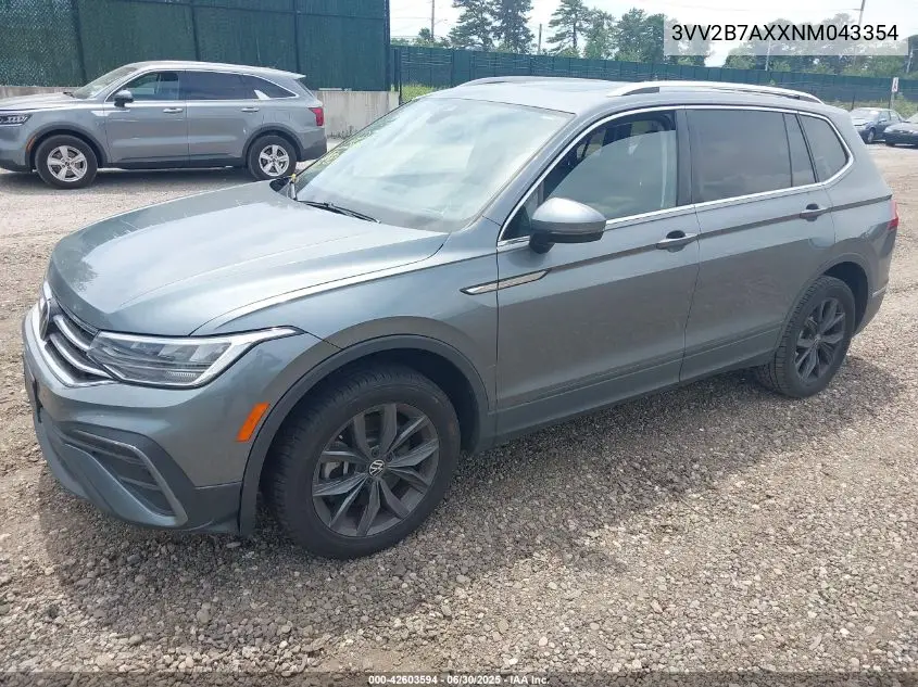 2022 Volkswagen Tiguan 2.0T Se VIN: 3VV2B7AXXNM043354 Lot: 42603594