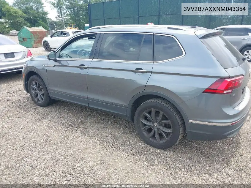 2022 Volkswagen Tiguan 2.0T Se VIN: 3VV2B7AXXNM043354 Lot: 42603594
