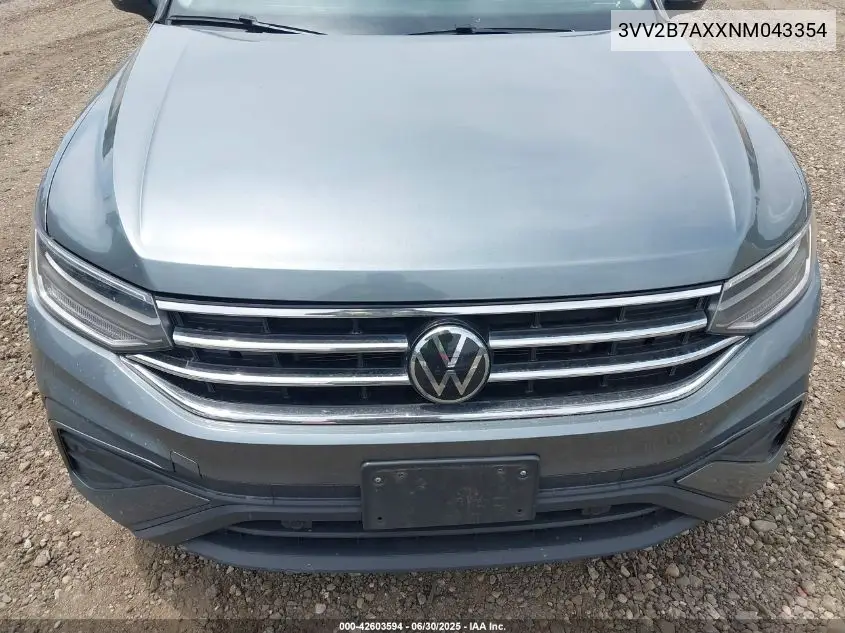 2022 Volkswagen Tiguan 2.0T Se VIN: 3VV2B7AXXNM043354 Lot: 42603594