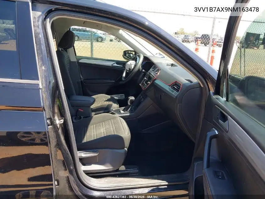 2022 Volkswagen Tiguan 2.0T S VIN: 3VV1B7AX9NM163478 Lot: 42627363