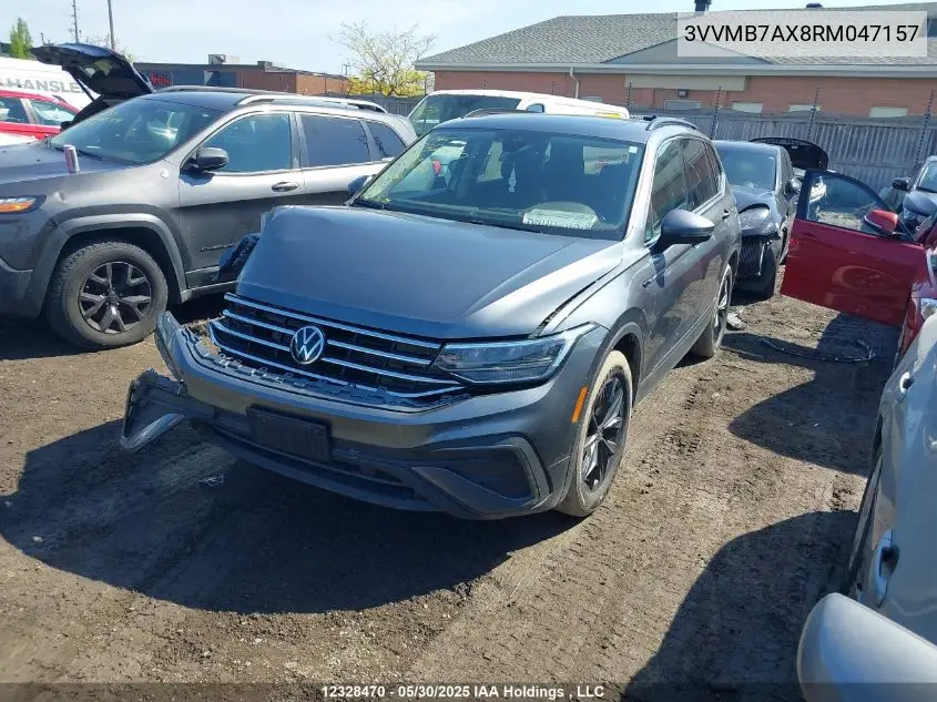2024 Volkswagen Tiguan Se/Wolfsburg VIN: 3VVMB7AX8RM047157 Lot: 12328470