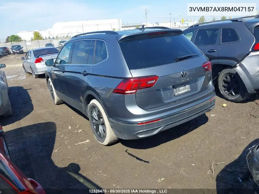2024 Volkswagen Tiguan Se/Wolfsburg VIN: 3VVMB7AX8RM047157 Lot: 12328470