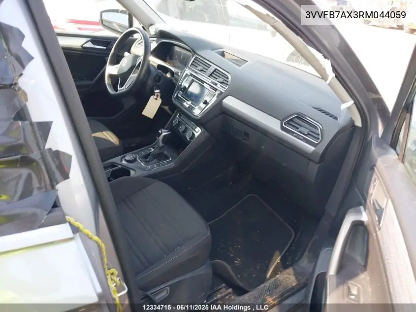 2024 Volkswagen Tiguan S VIN: 3VVFB7AX3RM044059 Lot: 12334715