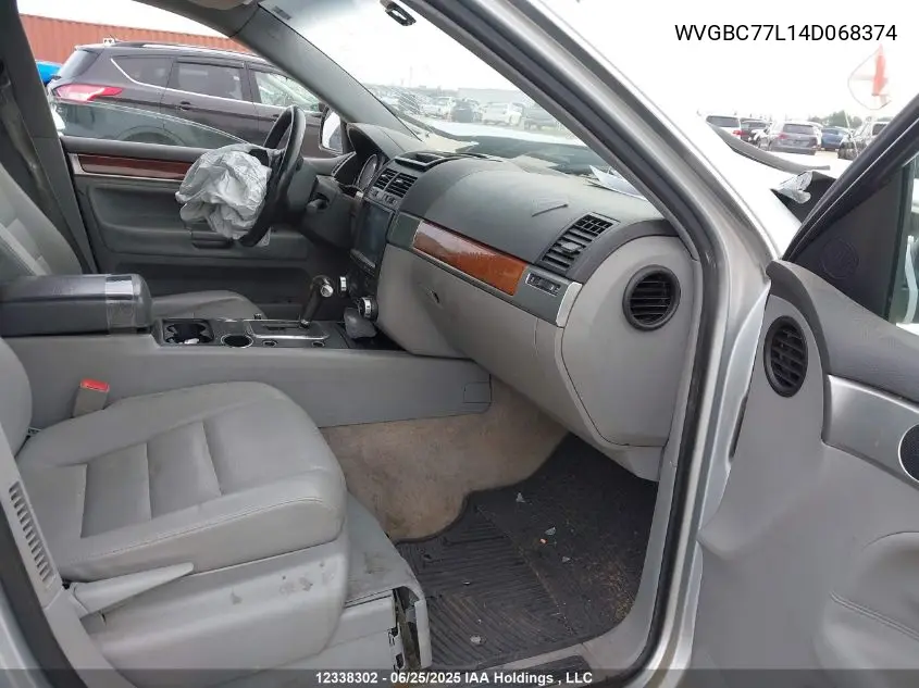 2004 Volkswagen Touareg V6 VIN: WVGBC77L14D068374 Lot: 12338302