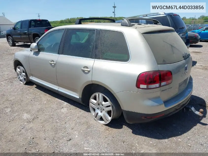 2004 Volkswagen Touareg V8 VIN: WVGCM67L44D033856 Lot: 42142143