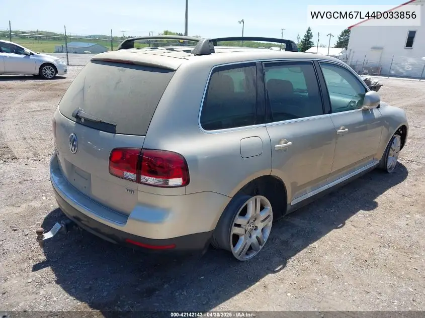 2004 Volkswagen Touareg V8 VIN: WVGCM67L44D033856 Lot: 42142143