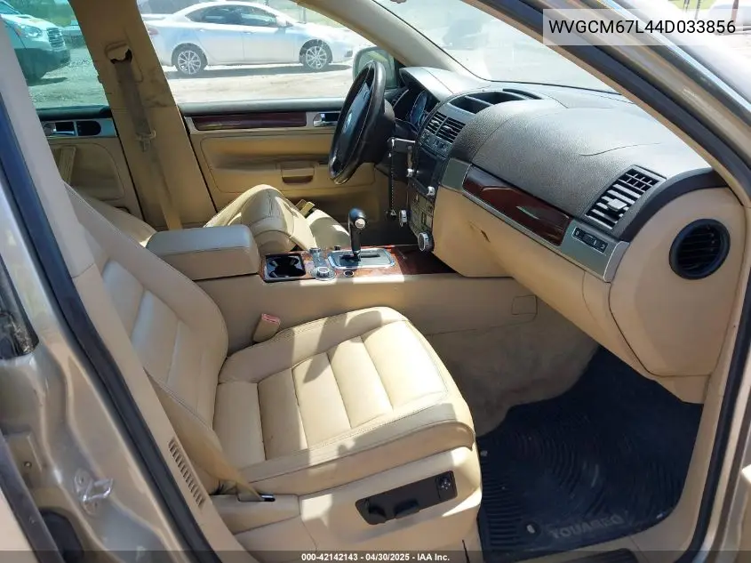 2004 Volkswagen Touareg V8 VIN: WVGCM67L44D033856 Lot: 42142143